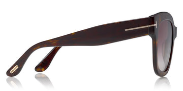 Tom Ford® FT0613 Beatrix-02 FT0613 Beatrix-02 53W 52 - Shiny Classic Havana/Rose Gold "T" Logo Sunglasses