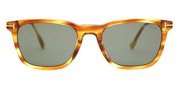 Tom Ford® FT0625 Arnaud-02 FT0625 Arnaud-02 47A 53 - Shiny Striped Light Brown/Shiny Rose Gold Sunglasses