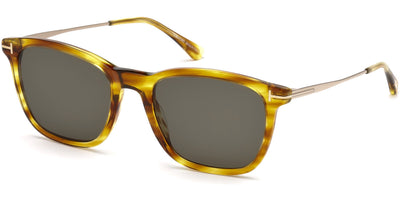 Tom Ford® FT0625 Arnaud-02 FT0625 Arnaud-02 47A 53 - Shiny Striped Light Brown/Shiny Rose Gold Sunglasses