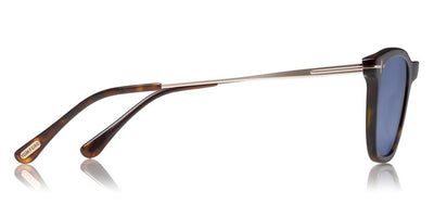 Tom Ford® FT0625 Arnaud-02 FT0625 Arnaud-02 52V 53 - 52V - Shiny Dark Havana, Shiny Rose Gold Temples / Blue Lenses Sunglasses