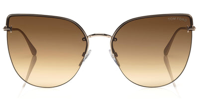 Tom Ford® FT0652 Ingrid-02 FT0652 Ingrid-02 28F 60 - Shiny Rose Gold 28F Sunglasses