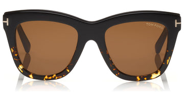 Tom Ford® FT0685 Julie FT0685 Julie 05E 52 - Shiny Black To Dark Havana/Shiny Black Sunglasses