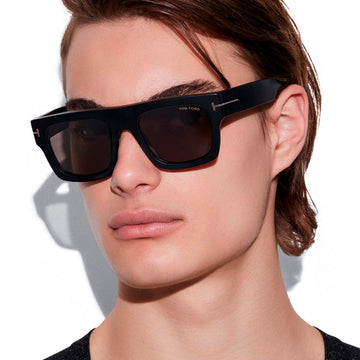 Tom Ford® FT0711-N Fausto FT0711-N Fausto 02A 53 - 02A - Matte Black / Smoke Lenses Sunglasses