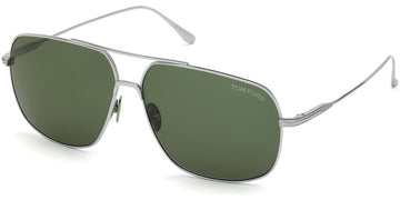 Tom Ford® FT0746 John-02 FT0746 John-02 16N 62 - Shiny Palladium Titanium Sunglasses