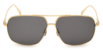 Tom Ford® FT0746 John-02 FT0746 John-02 30A 62 - Shiny Tf Yellow Gold Titanium Sunglasses