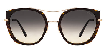 Tom Ford® FT0760 Joey FT0760 Joey 55B 56 - Shiny Vintage Havana With Shiny Rose Gold Sunglasses