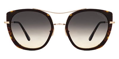 Tom Ford® FT0760 Joey FT0760 Joey 55B 56 - Shiny Vintage Havana With Shiny Rose Gold Sunglasses