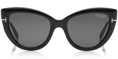 Tom Ford® FT0762 Anya FT0762 Anya 01D 55 - Shiny Black Sunglasses