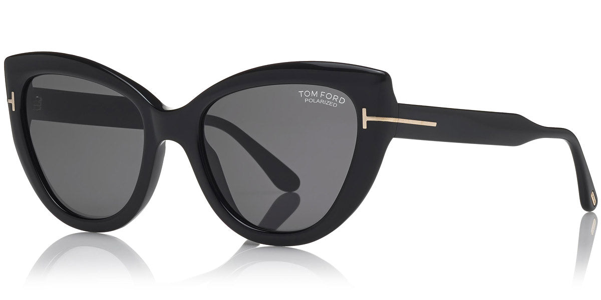 Tom Ford® FT0762 Anya FT0762 Anya 01D 55 - Shiny Black Sunglasses