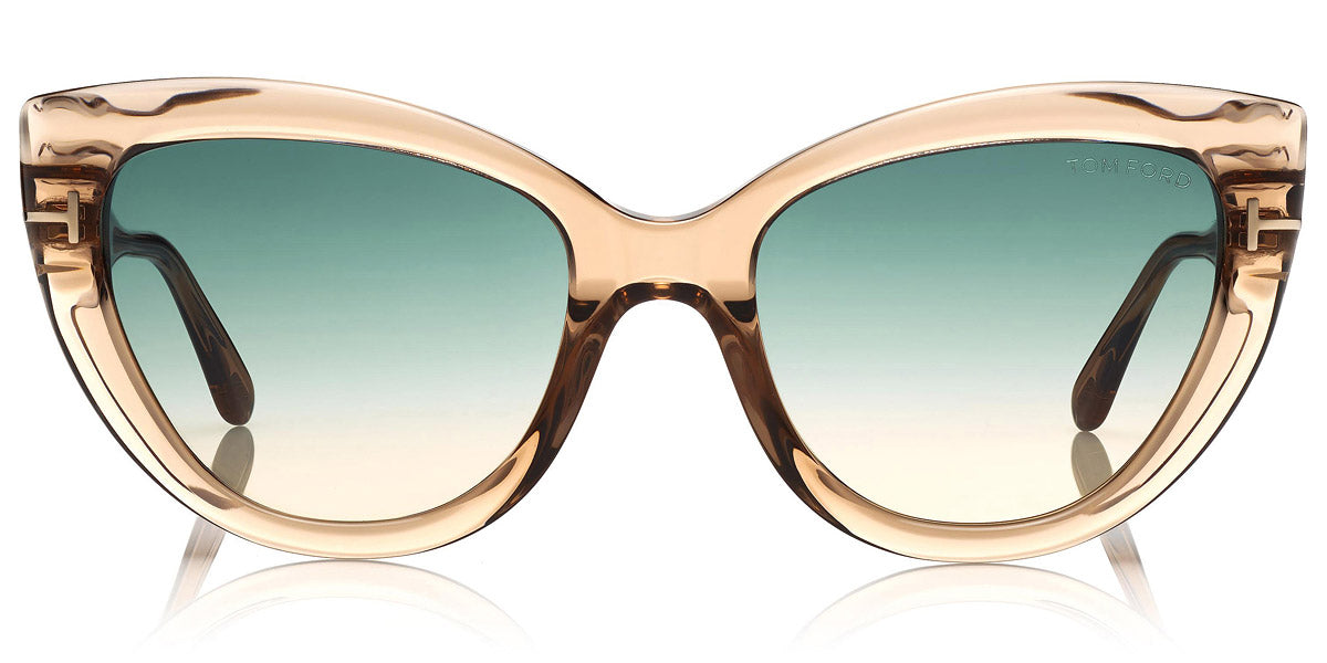 Tom Ford® FT0762 Anya FT0762 Anya 45P 55 - Shiny Rosé Champagne Sunglasses