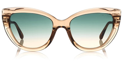 Tom Ford® FT0762 Anya FT0762 Anya 45P 55 - Shiny Rosé Champagne Sunglasses