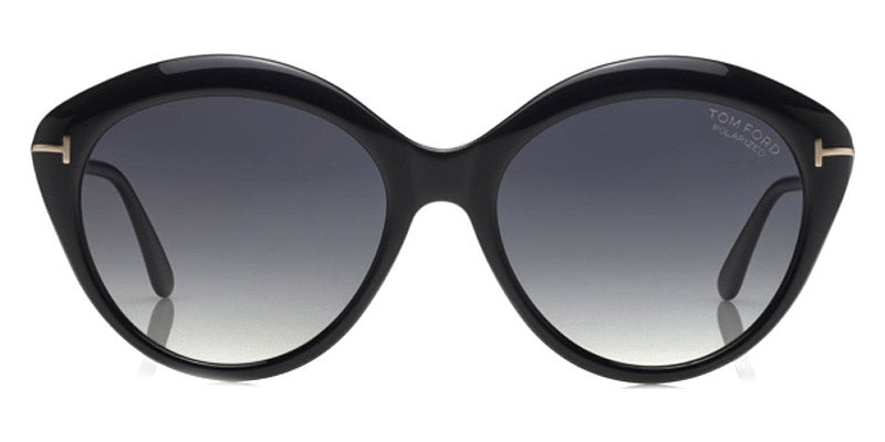 Tom Ford® FT0763 Maxine FT0763 Maxine 01D 56 - Shiny Black Sunglasses