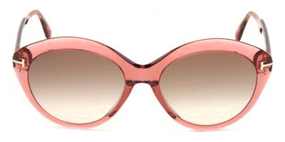 Tom Ford® FT0763 Maxine FT0763 Maxine 72F 56 - Shiny Transparent Antique Pink Sunglasses