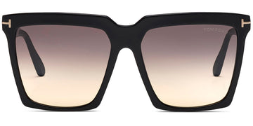 Tom Ford® FT0764 Sabrina-02 FT0764 Sabrina-02 01B 58 - 01B - Shiny Black/ Smoke Gradient Yellow Lenses Sunglasses