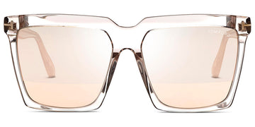 Tom Ford® FT0764 Sabrina-02 FT0764 Sabrina-02 20Z 58 - 20Z - Shiny Transparent Light Sand/ Rose Gold Flash Lenses (Ss20 Adv) Sunglasses