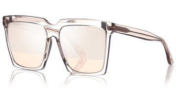 Tom Ford® FT0764 Sabrina-02 FT0764 Sabrina-02 20Z 58 - 20Z - Shiny Transparent Light Sand/ Rose Gold Flash Lenses (Ss20 Adv) Sunglasses