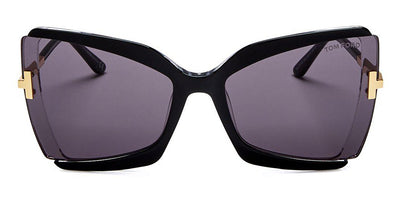 Tom Ford® FT0766 Gia FT0766 Gia 03A 63 - Black & Crystal With Endura Gold Sunglasses