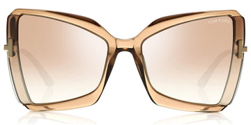 Tom Ford® FT0766 Gia FT0766 Gia 57G 63 - Rose Champagne With Rose Gold Sunglasses