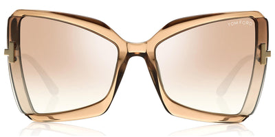 Tom Ford® FT0766 Gia FT0766 Gia 57G 63 - Rose Champagne With Rose Gold Sunglasses