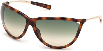 Tom Ford® FT0770 Tammy FT0770 Tammy 56W 70 - Classic Havana With Rose Gold Sunglasses