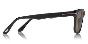 Tom Ford® FT0775 Stephenson FT0775 Stephenson 01H 56 - 01H - Shiny Black/ Brown Polarized Lenses Sunglasses