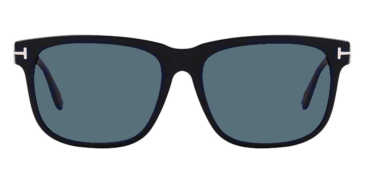 Tom Ford® FT0775 Stephenson FT0775 Stephenson 02N 56 - 02N - Matte Black / Dark Teal Lenses Sunglasses