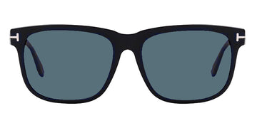 Tom Ford® FT0775 Stephenson FT0775 Stephenson 02N 56 - 02N - Matte Black / Dark Teal Lenses Sunglasses