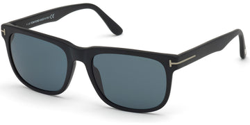 Tom Ford® FT0775 Stephenson FT0775 Stephenson 02N 56 - 02N - Matte Black / Dark Teal Lenses Sunglasses