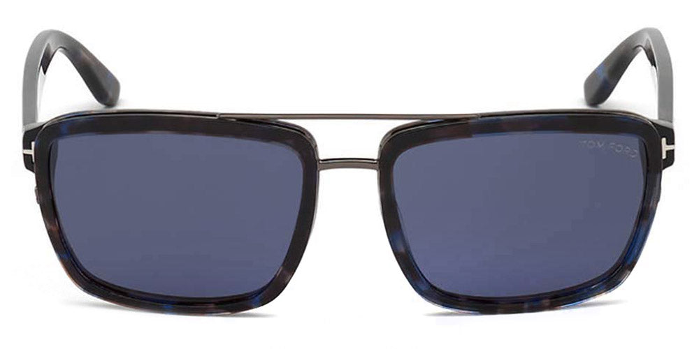 Tom Ford® FT0780 Anders FT0780 Anders 55V 58 - 55V - Blue Havana/ Blue Lenses Sunglasses