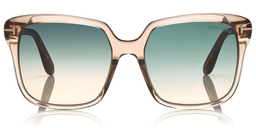 Tom Ford® FT0788 Faye-02 FT0788 Faye-02 45P 56 - Shiny Transparent Champagne Sunglasses