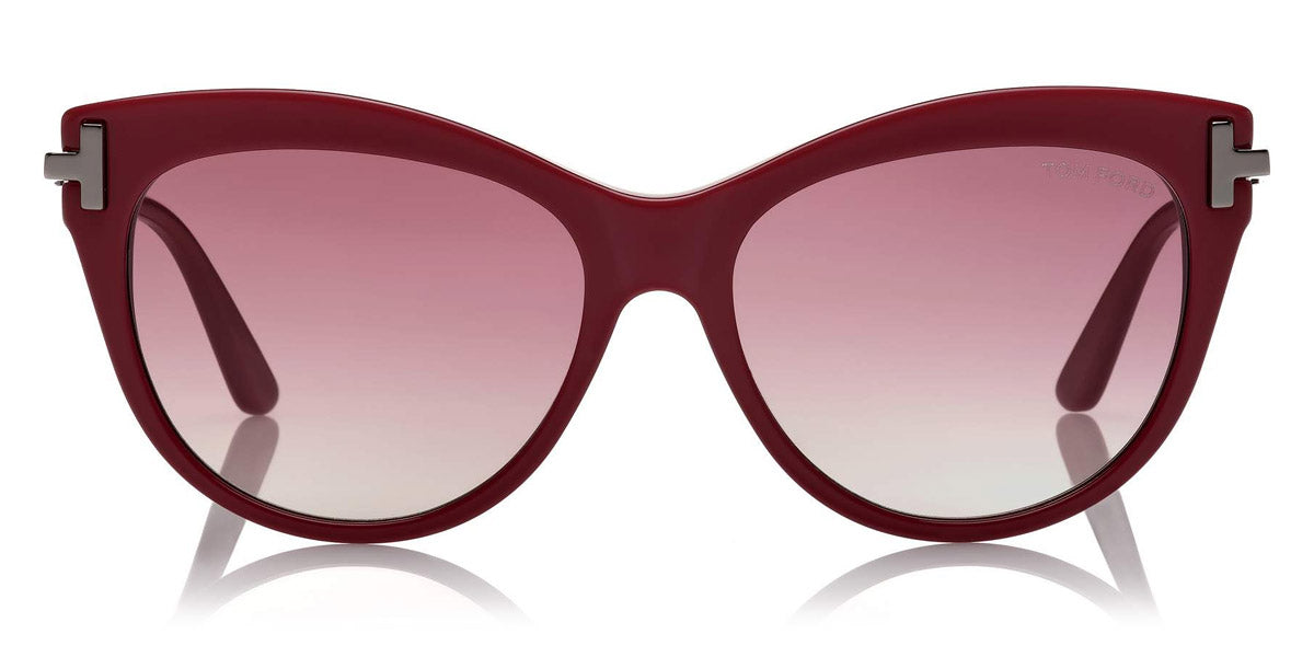 Tom Ford® FT0821 Kira FT0821 Kira 69T 56 - Shiny Red With Light Ruthenium Sunglasses