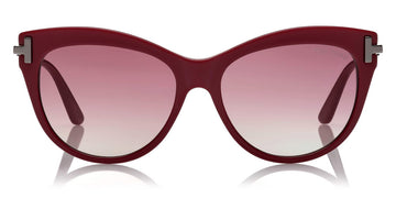 Tom Ford® FT0821 Kira FT0821 Kira 69T 56 - Shiny Red With Light Ruthenium Sunglasses