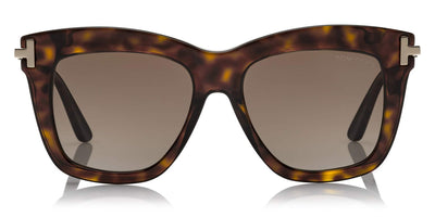 Tom Ford® FT0822 Dasha FT0822 Dasha 52H 52 - Dark Havana With Rose Gold Sunglasses