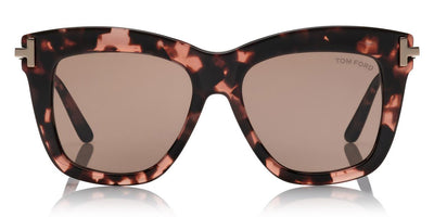 Tom Ford® FT0822 Dasha FT0822 Dasha 56E 52 - Shiny Pink Havana With Rose Gold Sunglasses