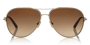 Tom Ford® FT0823 Clark FT0823 Clark 48G 61 - 48G - Shiny Dark Brown, Classic Dark Havana / Gradient Brown Lenses Sunglasses