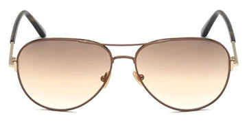 Tom Ford® FT0823 Clark FT0823 Clark 28U 61 - 28U - Shiny Rose Gold, Trans. Pink / Gradient Bordeaux Mirror Lenses Sunglasses