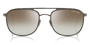 Tom Ford® FT0827 Jake FT0827 Jake 12Q 56 - Dark Ruthenium With Dark Havana Sunglasses