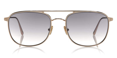 Tom Ford® FT0827 Jake FT0827 Jake 28B 56 - Shiny Rose Gold With Black Sunglasses