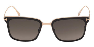 Tom Ford® FT0831 Hayden FT0831 Hayden 01K 54 - Shiny Black With Shiny Rose Gold Sunglasses