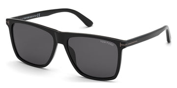 Tom Ford® FT0832-N Fletcher FT0832-N Fletcher 01A 57 - 01A - Shiny Black / Smoke Lenses Sunglasses