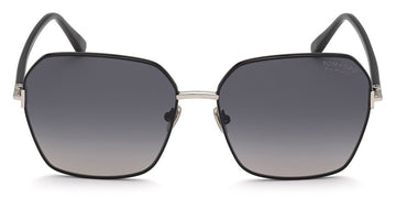 Tom Ford® FT0839 Claudia-02 FT0839 Claudia-02 01D 62 - 01D - Shiny Palladium, Black / Polarized Gradient Smoke Lenses Sunglasses