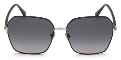 Tom Ford® FT0839 Claudia-02 FT0839 Claudia-02 01D 62 - 01D - Shiny Palladium, Black / Polarized Gradient Smoke Lenses Sunglasses