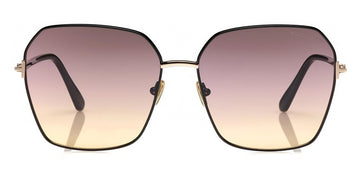 Tom Ford® FT0839 Claudia-02 FT0839 Claudia-02 69F 62 - 69F - Shiny Rose Gold, Shiny Bordeaux/ Gradient Brown To Pink To Sand Lenses Sunglasses