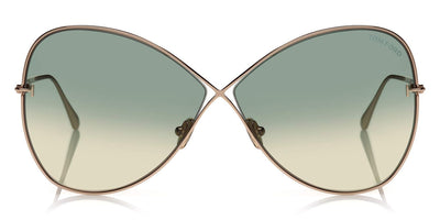 Tom Ford® FT0842 Nickie FT0842 Nickie 28P 66 - Shiny Rose Gold Sunglasses