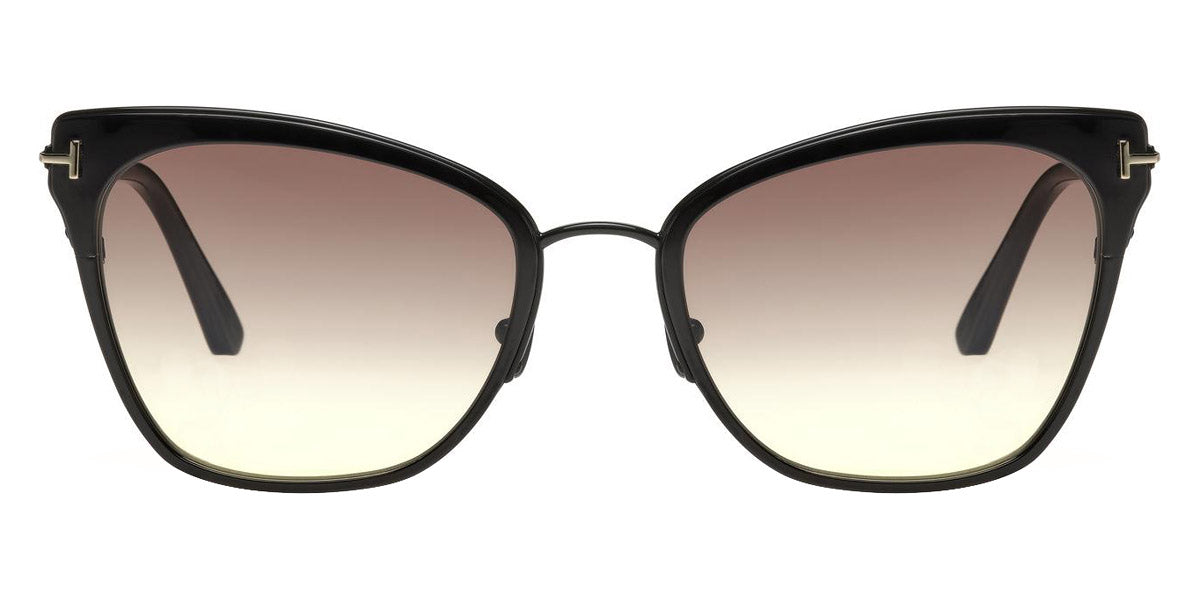 Tom Ford® FT0843 Faryn - Shiny Black with Shiny Rose Gold