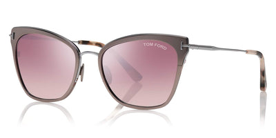 Tom Ford® FT0843 Faryn FT0843 Faryn 12U 56 - Shiny Dark Ruthenium With Palladium Sunglasses