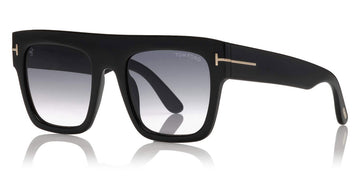 Tom Ford® FT0847 Renee FT0847 Renee 01B 52 - 01B - Shiny Black / Gradient Smoke Lenses Sunglasses