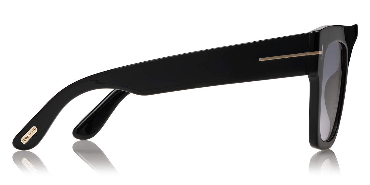 Tom Ford® FT0847 Renee FT0847 Renee 01B 52 - 01B - Shiny Black / Gradient Smoke Lenses Sunglasses