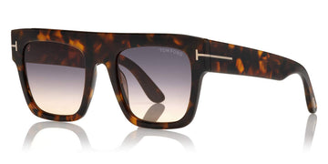 Tom Ford® FT0847 Renee FT0847 Renee 001 52 - 001 - Shiny Black / Blue Block Lenses (Fw20 Adv) Sunglasses