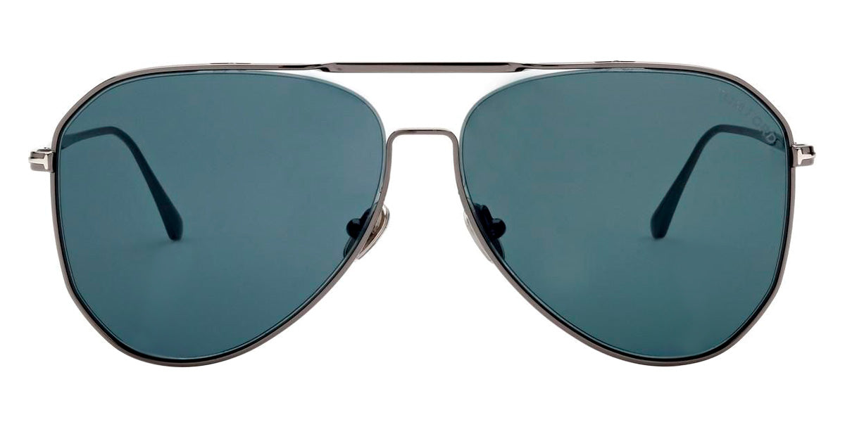 Tom Ford® FT0853 Charles-02 FT0853 Charles-02 12V 60 - Shiny Dark Ruthenium Sunglasses